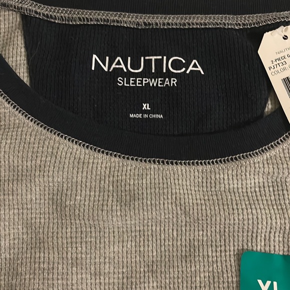 Náutica Sleepwear Long Sleeve Shirt Size XL Gray Color. - Picture 3 of 7